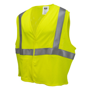 Premium Modacrylic FR Class 2 Mesh Safety Vest - Green, #SV97-M2VGMFR