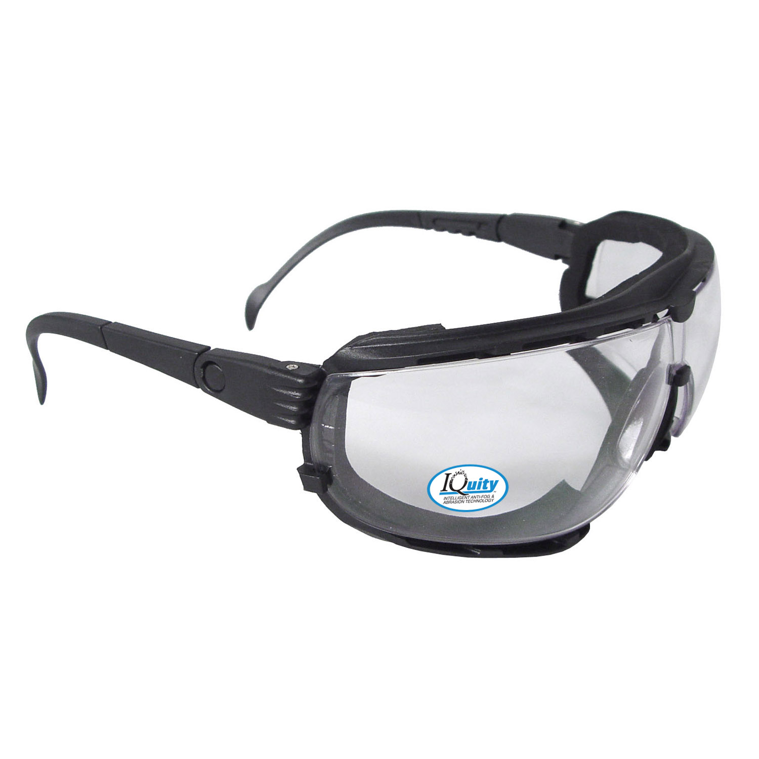 Cuatro™ 4-in-1 Foam Lined Bi-Focal - Black Frame - Clear Anti-Fog Lens - 2.5 Diopter, MOQ 12 #CTB1-125 - Image 2