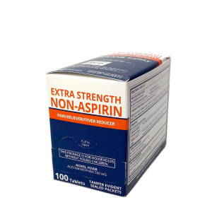 Extra Strength Non-Aspirin Tablets, 100/bx #CS90433