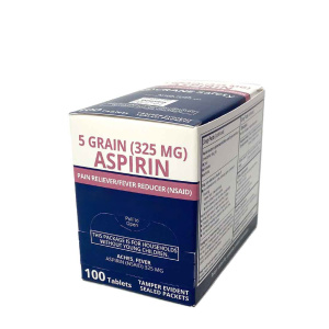 Aspirin Pain Relief Tablets, 100/bx #CS90533
