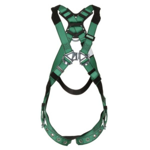 V-FORM Harness, Standard, Back D-Ring, Tongue Buckle Leg Straps, Standard Size, 1/EA #10196642