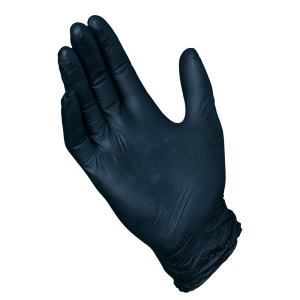 VGuard, 5.5 mil Black Nitrile Glove, 100/BX #A16A3