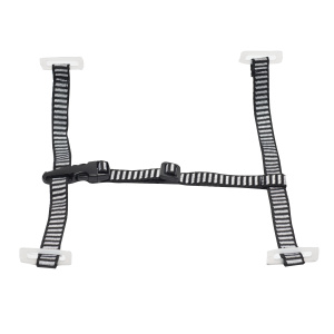 Chinstrap, 4-pt, 3/4" polyester webbing, attaches to suspension, 10 pack, 1/EA #10124238