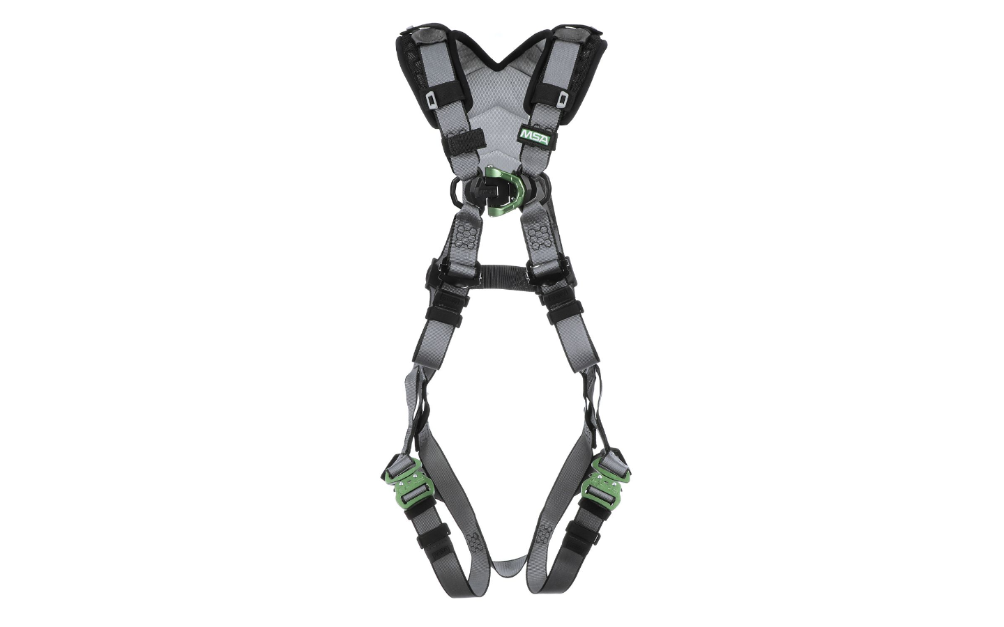 V-FIT Harness, Standard, Back D-Ring, Tongue Buckle Leg Straps, Shoulder Padding, 1/EA #10194889