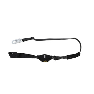 V-Series utility single-leg adjustable energy absorbing lanyard, 6',36C small snaphooks, ANSI Z359.13-2013, 1/EA #10199061