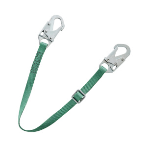 V-Series standard single-leg adjustable restraint lanyard, 3',36C small snaphooks, ANSI Z359.3-2017, CSA Z259.11-17, 1/EA #10201454