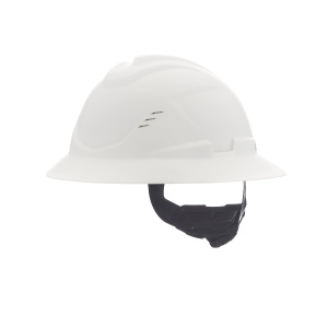 V-Gard C1â„¢ Full Brim, Vented, Fas-Trac III, White, 1/EA #10215828