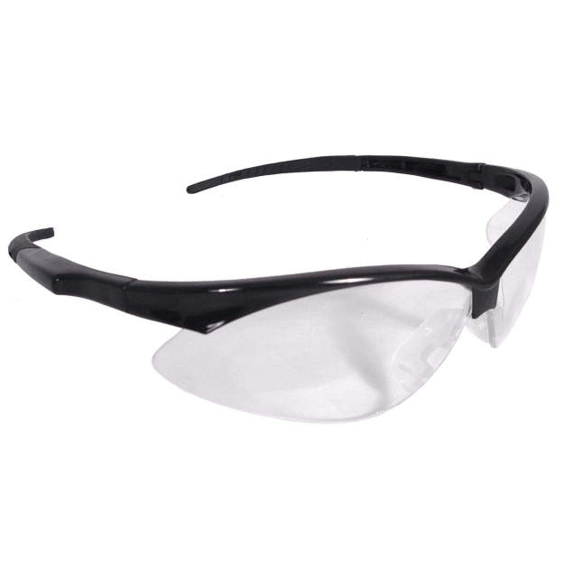 Rad-Apocalypse™ Safety Eyewear - Black Frame - Clear Lens, MOQ 12 #AP1-10-Logo (Logo Included)