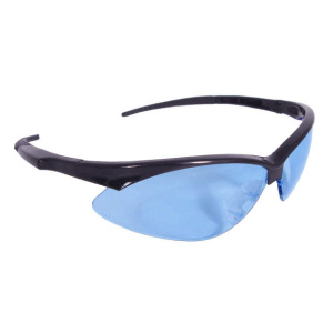 Rad-Apocalypse™ Safety Eyewear - Black Frame - Light Blue Lens, MOQ 12 #AP1-B-Logo (Logo Included)