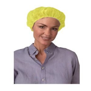 Bouffant Caps, Spun Bonded Polypropylene Bouffant 21” Diameter #BC24W/10