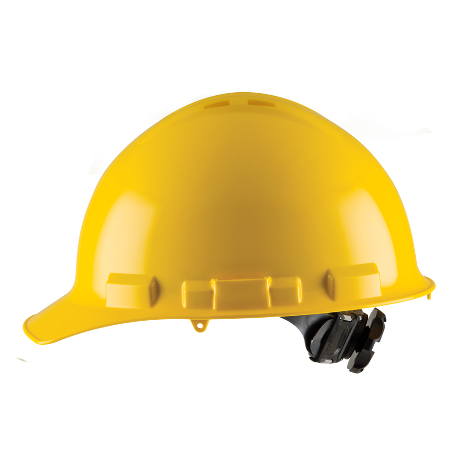 Ratchet, 4-Point, Duo Safety™, Hard Hat, Cap, Yellow: #H24R2