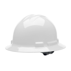 Ratchet, 4-Point, Duo Safetyâ„¢, Hard Hat, Full Brim, White: #H34R1
