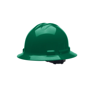 Ratchet, 4-Point, Duo Safetyâ„¢, Hard Hat, Full Brim, Forest Green: #H34R9