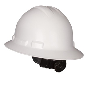 Ratchet, 6-Point, Duo Safetyâ„¢, Hard Hat, Full Brim, White: #H36R1