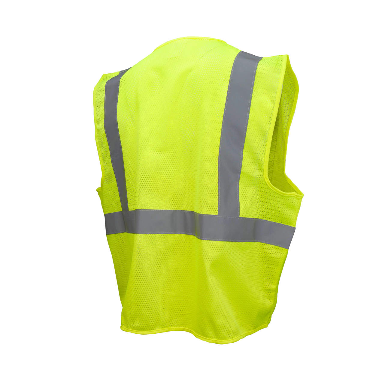 Economy Type R Class 2 Mesh Safety Vest with Zipper - Green, #SV2ZGM-Logo (Logo Included) - Image 3