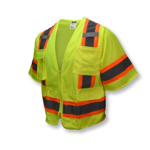 Two Tone Surveyor Type R Class 3 Two Tone Safety Vest , 1EA, #SV63