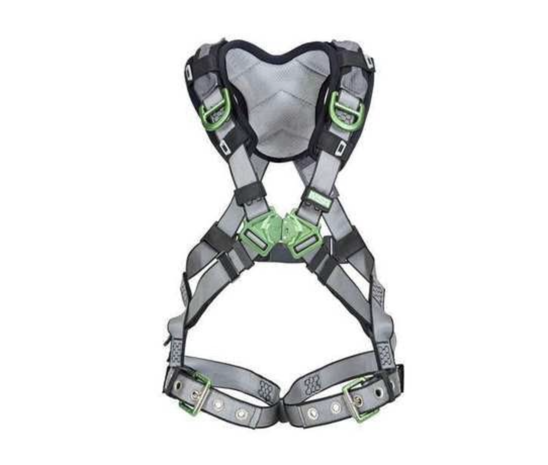 V-FIT Harness, Extra Large, Back D-Ring, Tongue Buckle Leg Straps, Shoulder Padding, 1/EA #10194890