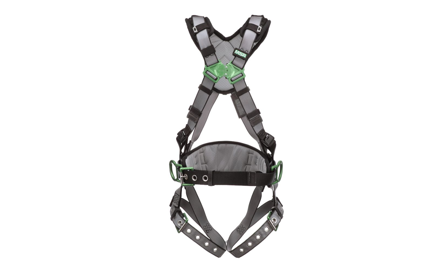 V-FIT Construction Harness, Standard, Back & Hip D-Rings, Tongue Buckle Leg Straps, Shoulder Padding, 1/EA #10195149