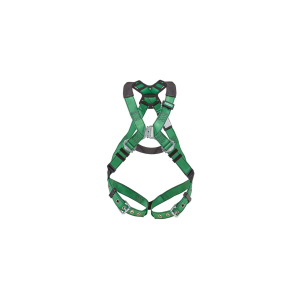 V-FORM Harness, Extra Large, Back D-Ring, Tongue Buckle Leg Straps Quick Connect Chest Buckle, 1/EA #10206059