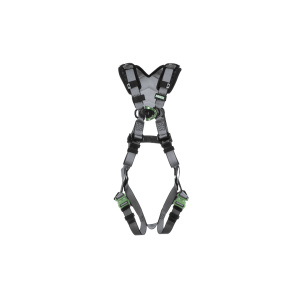 V-FIT Harness,Standard, Back & Chest D-Rings, Quick-Connect Leg Straps, Shoulder Padding, 1/EA #10194656