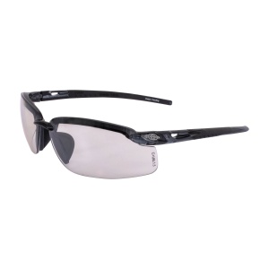 ES5 Premium Safety Eyewear - Matte Black Frame - Indoor/Outdoor Lens, MOQ 12 #29215