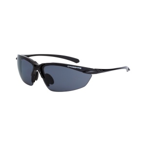 Sniper Premium Safety Eyewear - Shiny Black Frame - Polarized Smoke Lens, MOQ 12 #9614