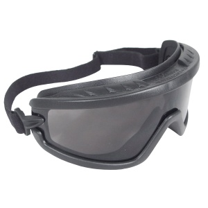 Barricade™ Safety Goggle - Black Frame - Smoke Anti-Fog Lens, MOQ 12 #BG1-21
