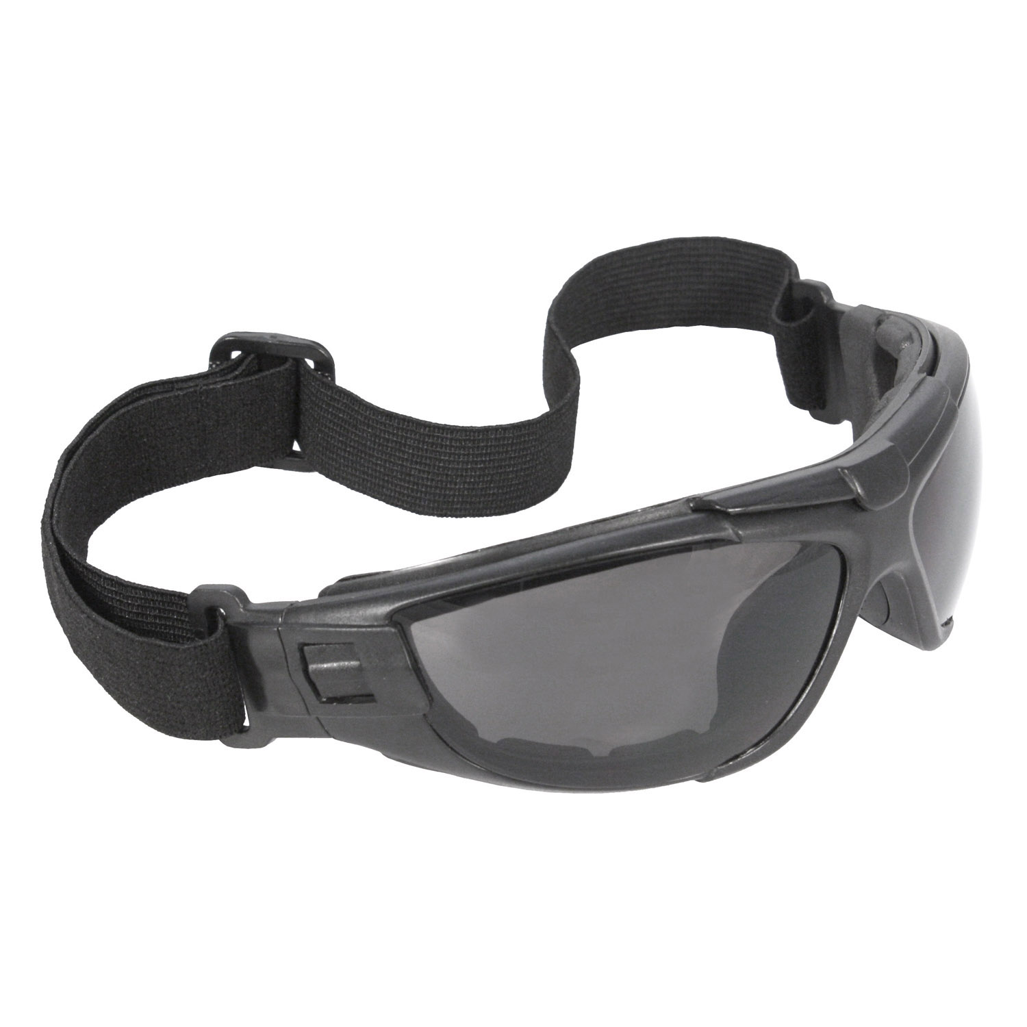 Cuatro™ 4-in-1 Foam Lined Eyewear - Black Frame - Smoke Anti-Fog Lens, MOQ 12 #CT1-21 - Image 4