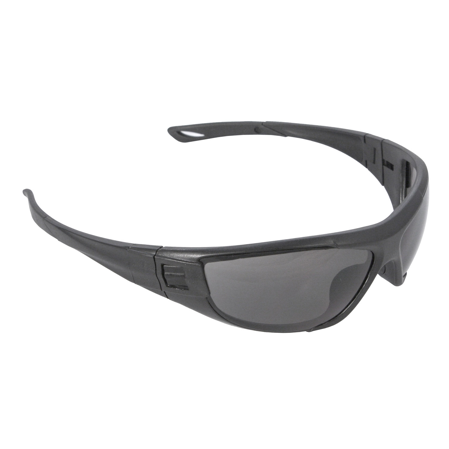 Cuatro™ 4-in-1 Foam Lined Eyewear - Black Frame - Smoke Anti-Fog Lens, MOQ 12 #CT1-21 - Image 3