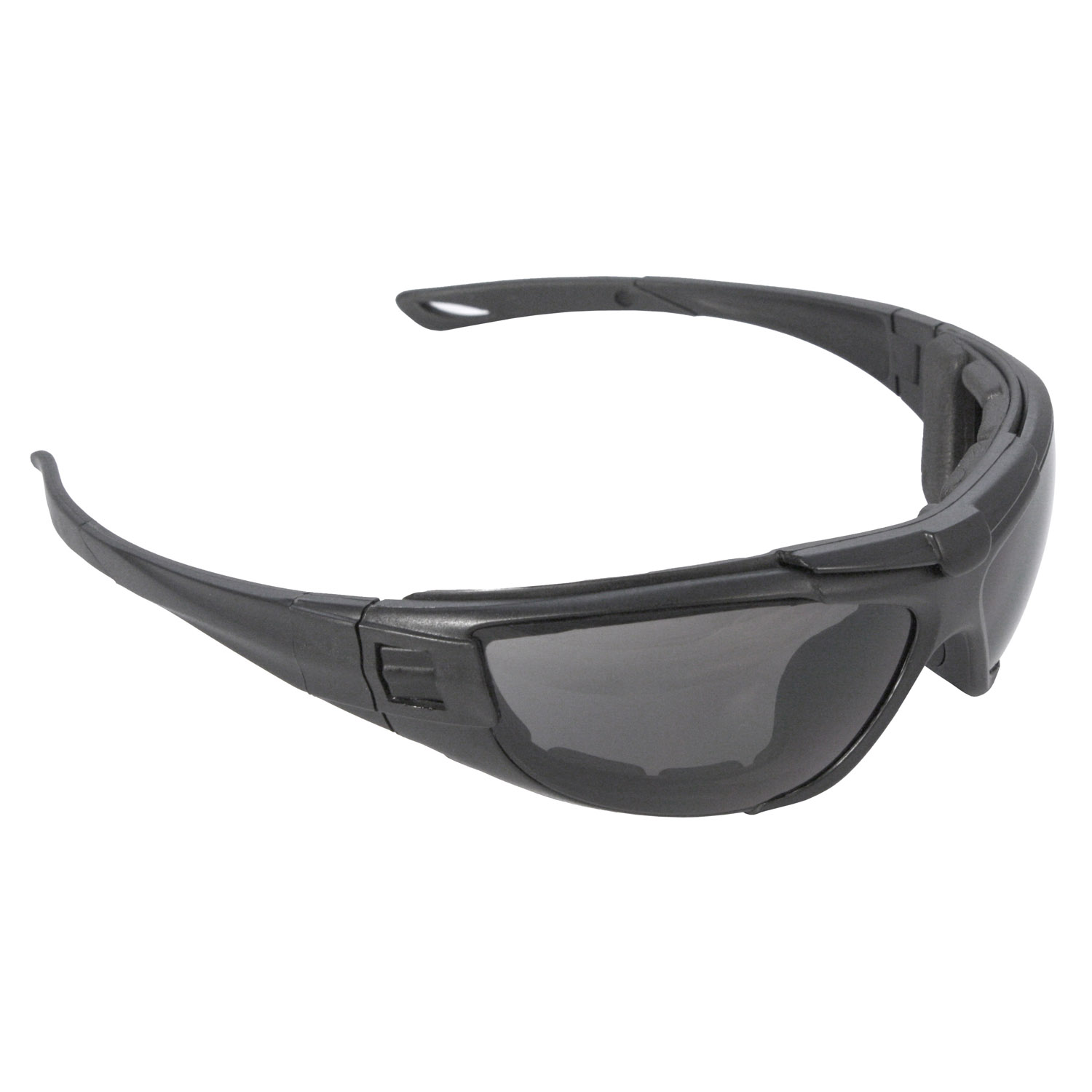 Cuatro™ 4-in-1 Foam Lined Eyewear - Black Frame - Smoke Anti-Fog Lens, MOQ 12 #CT1-21 - Image 2
