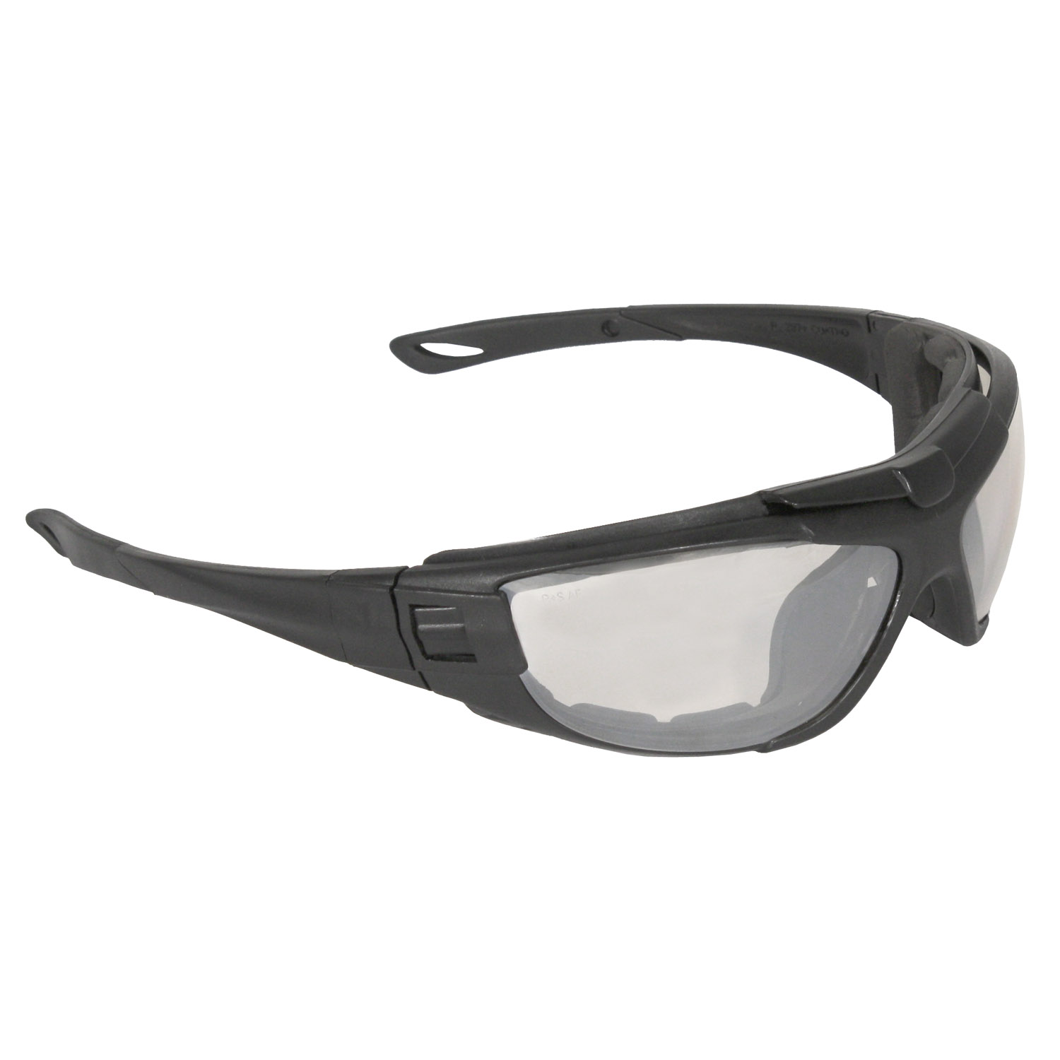 Cuatro™ 4-in-1 Foam Lined Eyewear - Black Frame - Indoor/Outdoor Anti-Fog Lens, MOQ 12 #CT1-91 - Image 2