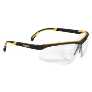 DPG55 DCâ„¢ Safety Glass - Black Frame - Clear Anti-Fog Lens, MOQ 12 #DPG55-11D