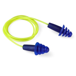 Resistor® II Reusable Flanged Earplugs - Corded, 100/BX, #FP43