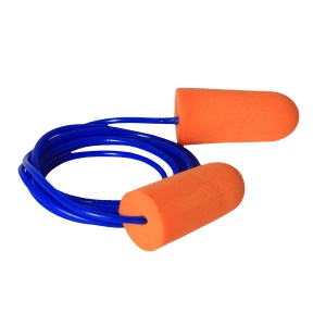 Resistor® 32 Disposable Foam Earplugs - Corded, 100/ BX # FP71