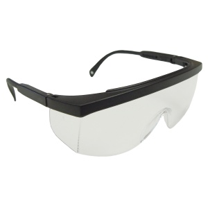 Galaxy™ Safety Eyewear - Black Frame - Clear Lens, MOQ 12 #GX0110ID