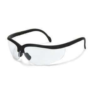 Journey® Safety Eyewear - Black Frame - Clear Lens, MOQ 12 #JR0110ID-Logo (Logo Included)