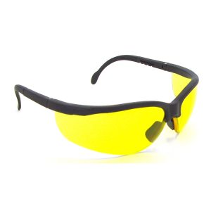 Journey® Safety Eyewear - Black Frame - Amber Lens, MOQ 12 #JR0140ID-Logo (Logo Included)