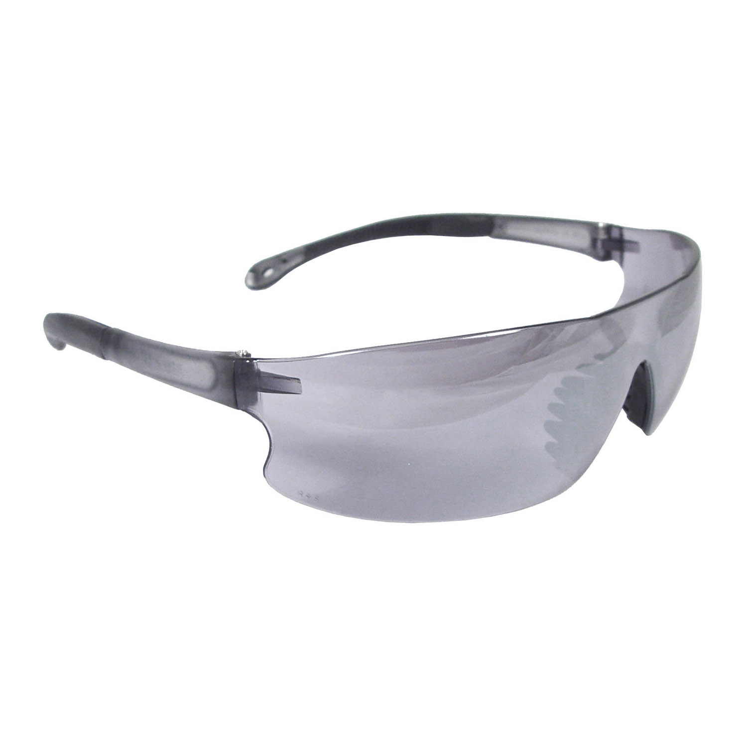 Rad-Sequel™ Safety Eyewear - Smoke Frame - Silver Mirror Lens, MOQ 12, #RS1-60-Logo (Logo Included)