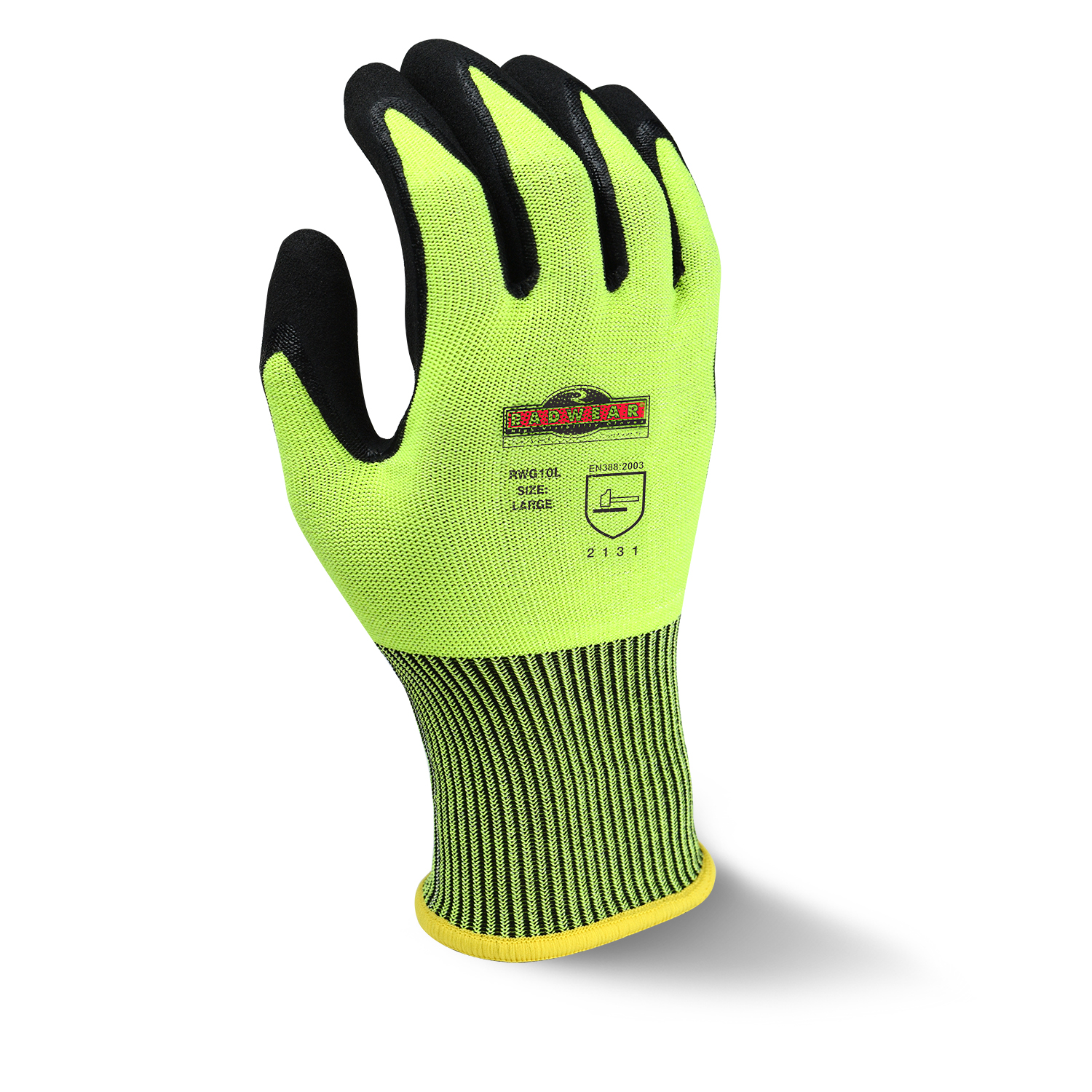 Radwear® Silver Series™ High Visibility Knit Dip Glove, 1 DZ, #RWG10 - Image 2