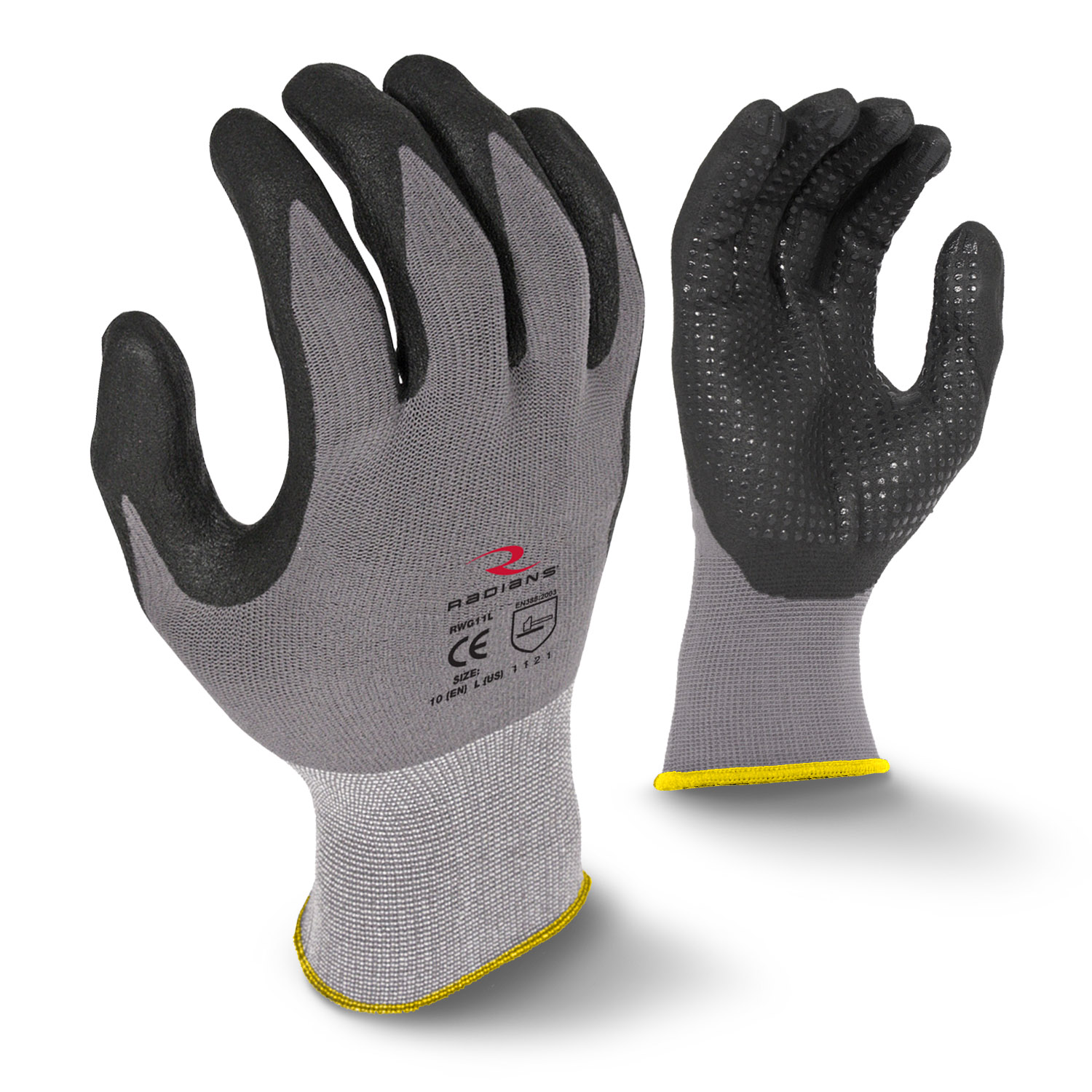 Microdot Foam Nitrile Gripper Glove, 1 DZ, #RWG11