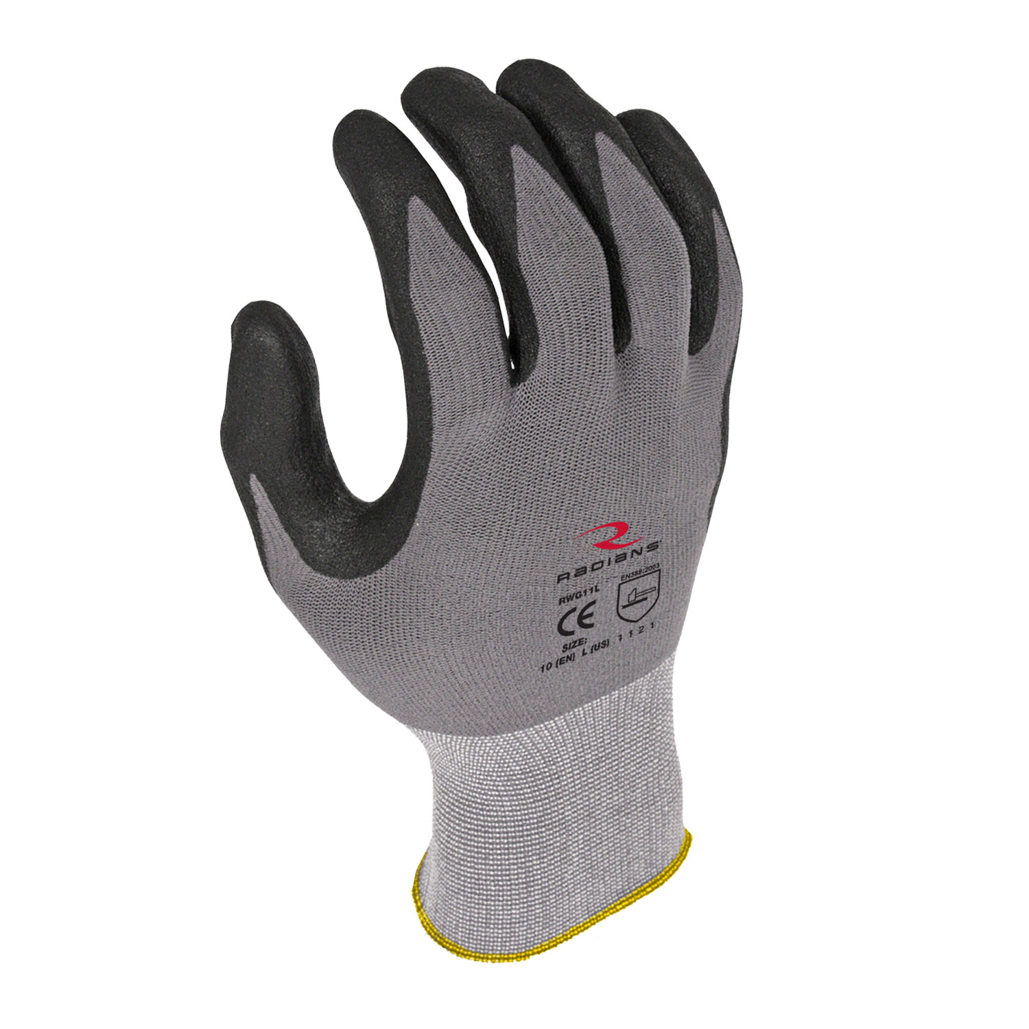 Microdot Foam Nitrile Gripper Glove, 1 DZ, #RWG11 - Image 2