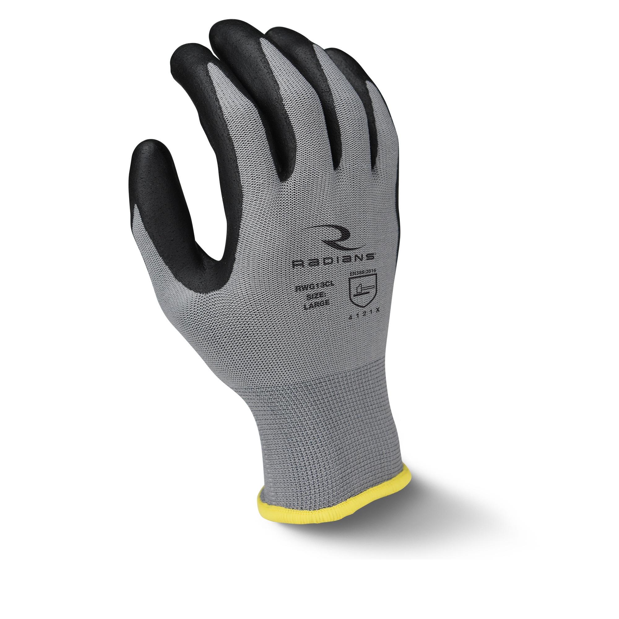 Polyester Shell Foam Nitrile Gripper Glove, 1 DZ, #RWG13C - Image 2