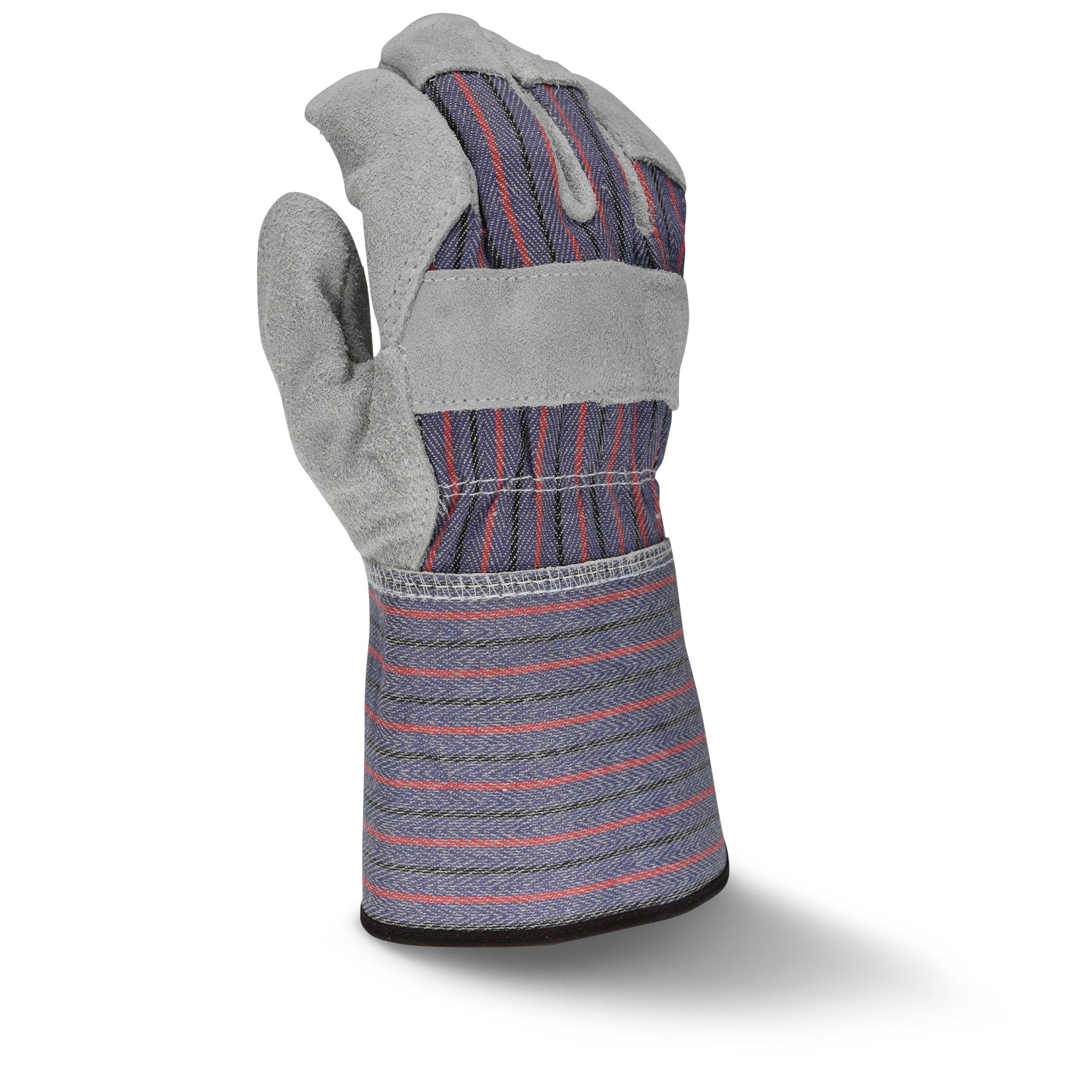 Regular Shoulder Gray Split Cowhide Leather Glove with Gauntlet Cuff, Size L, 1 DZ, #RWG3200G - Image 2