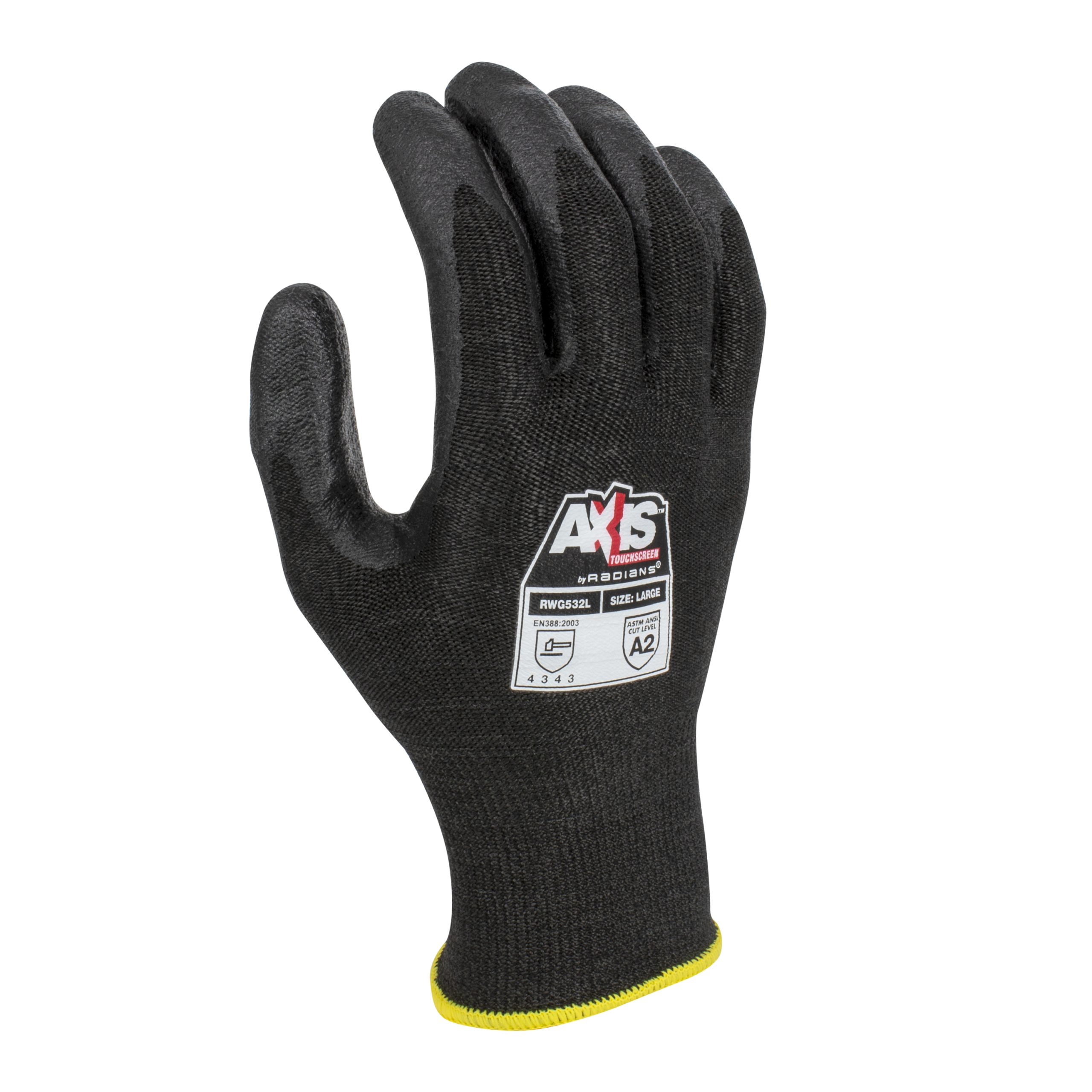 AXIS™ Cut Protection Level A2 Touchscreen Work Glove, 1 DZ, #RWG532 - Image 2