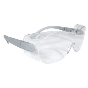 Sheath™ OTG Safety Eyewear - Silver Frame - Clear Lens, MOQ 12 #SH6-10