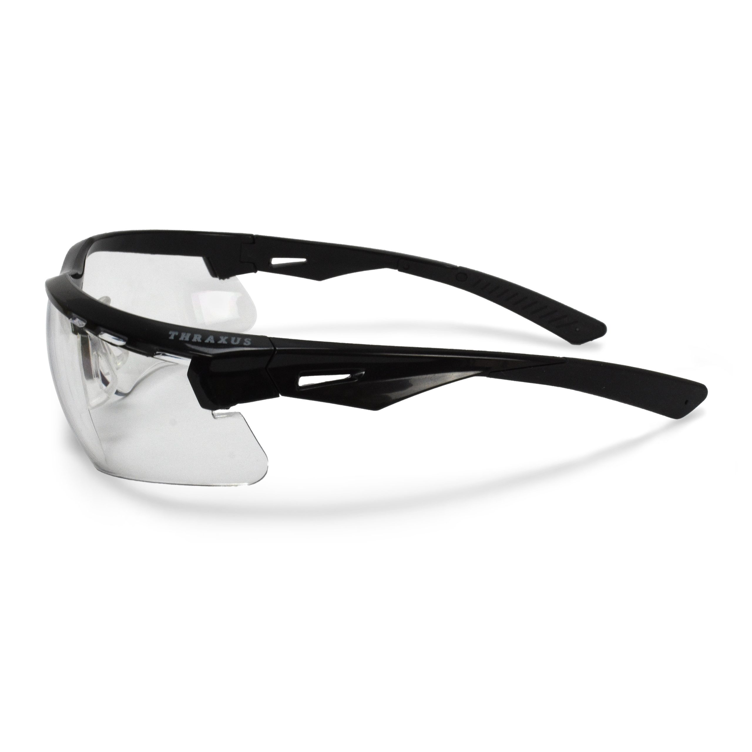 Thraxus™ Safety Eyewear - Black Frame - Clear Lens - MOQ 12 #TXC1-10ID - Image 2