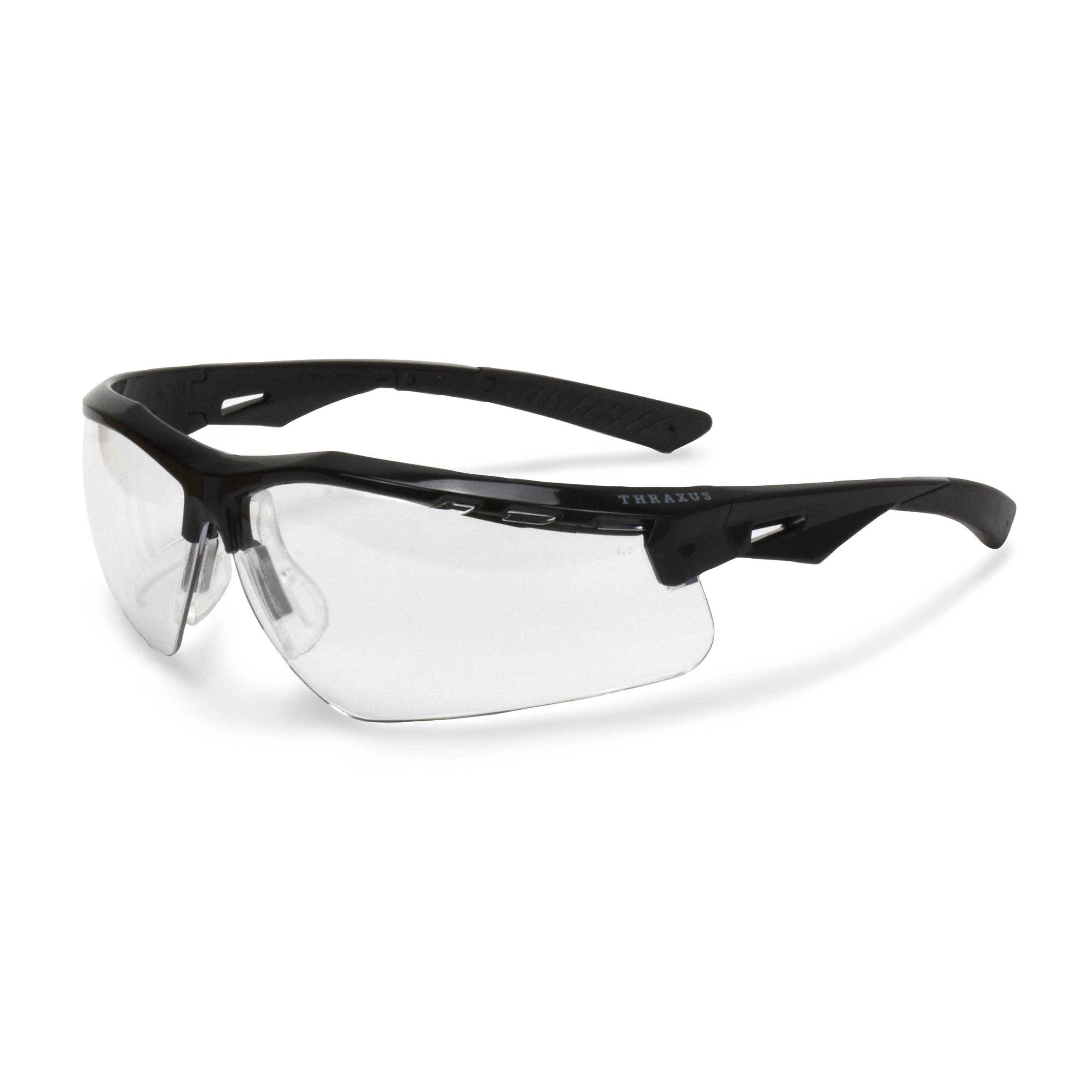Thraxus™ Safety Eyewear - Black Frame - Clear Lens - MOQ 12 #TXC1-10ID