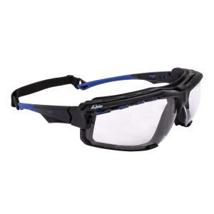 THRAXUS Elite™ - IQUITY™ Safety Eyewear - Blue w/ Rubber Gasket - Clear IQ Lens - MOQ 12 #TXE2-13ID