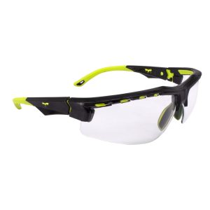 THRAXUS Elite™ Safety Eyewear - Hi-Vis Features - Clear Lens - MOQ 12 #TXE8-10ID