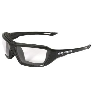 Extremis® Safety Eyewear - Black Frame - Clear Anti-Fog Lens, MOQ 12 #XT1-11